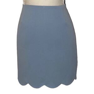 Abbeline Scalloped Hem Mini Skirt